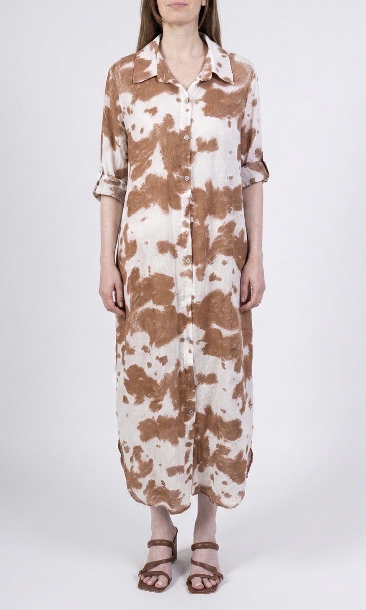 Mayorista HERYA - Vestido impreso de manchas de vaca