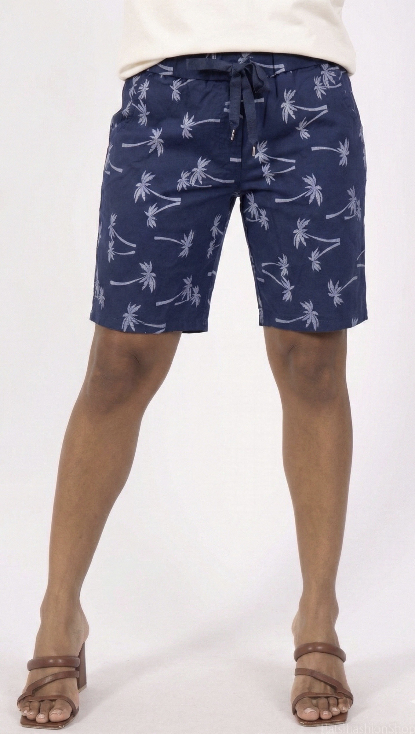 Wholesaler HERYA - Bermuda shorts Palm pattern