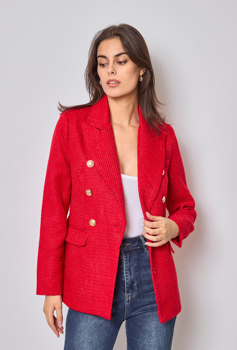 Wholesaler HF - Small and large tweed blazer jacket