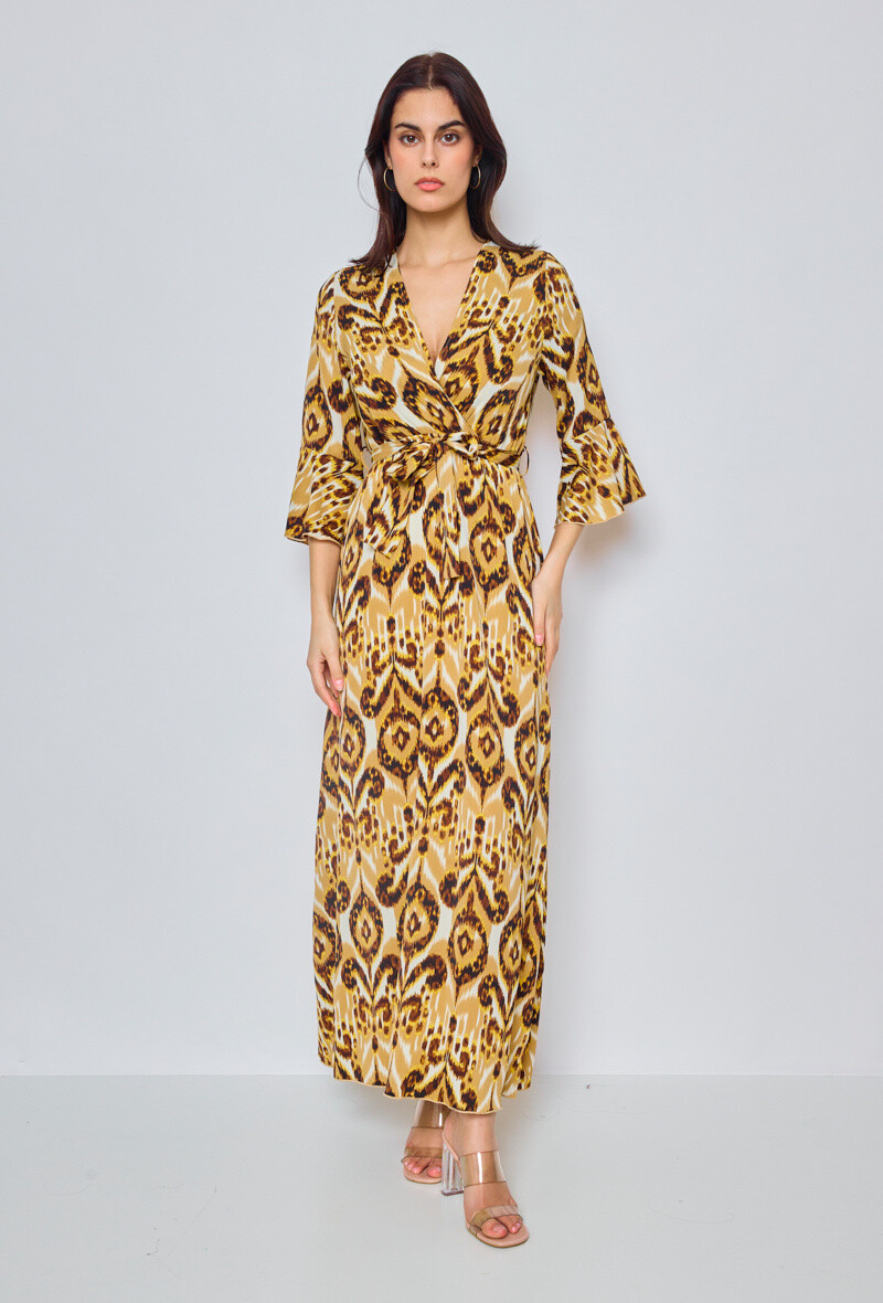 Grossiste HF - Robe longue avec imprimée