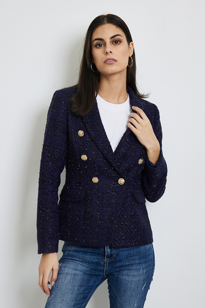 Grossista HF - Giacca in tweed lucido