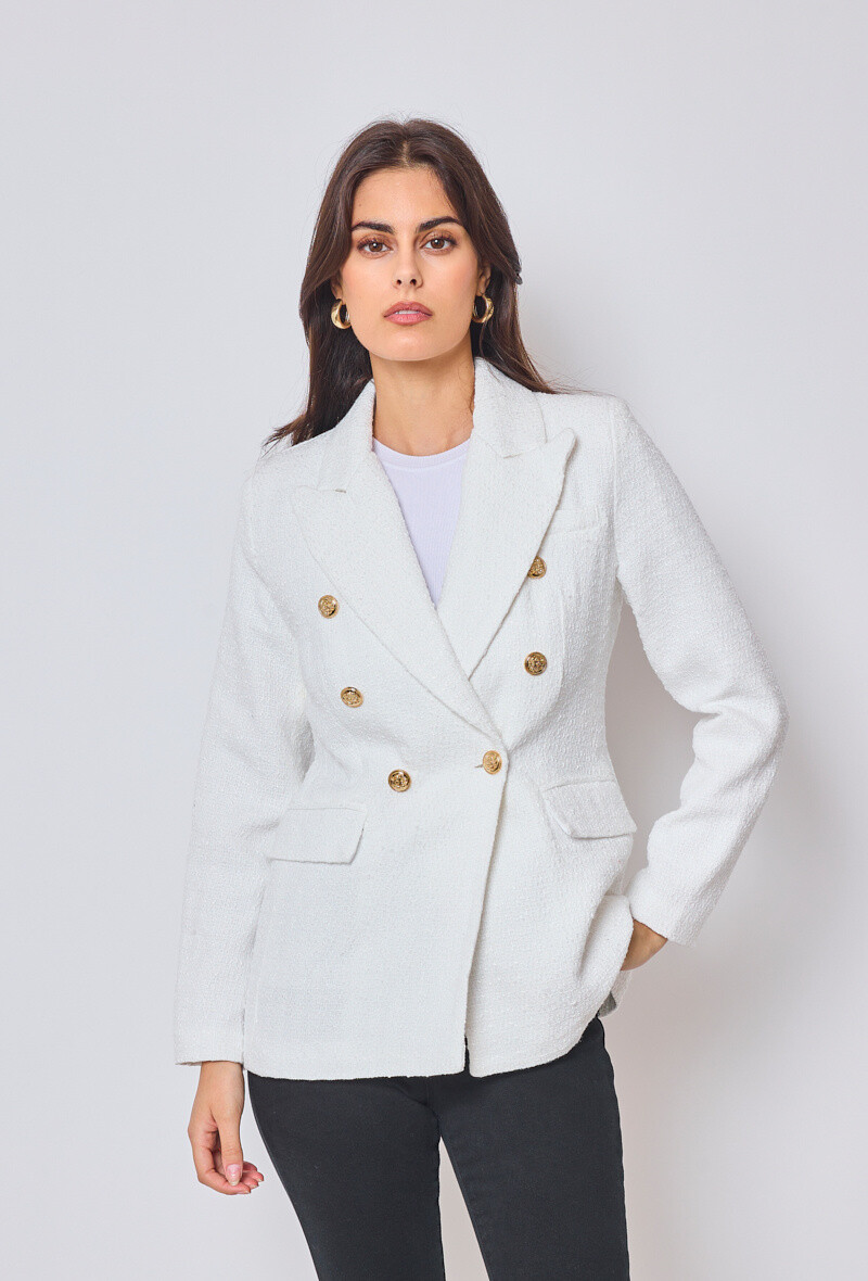 Grossista HF - Giacca blazer in tweed