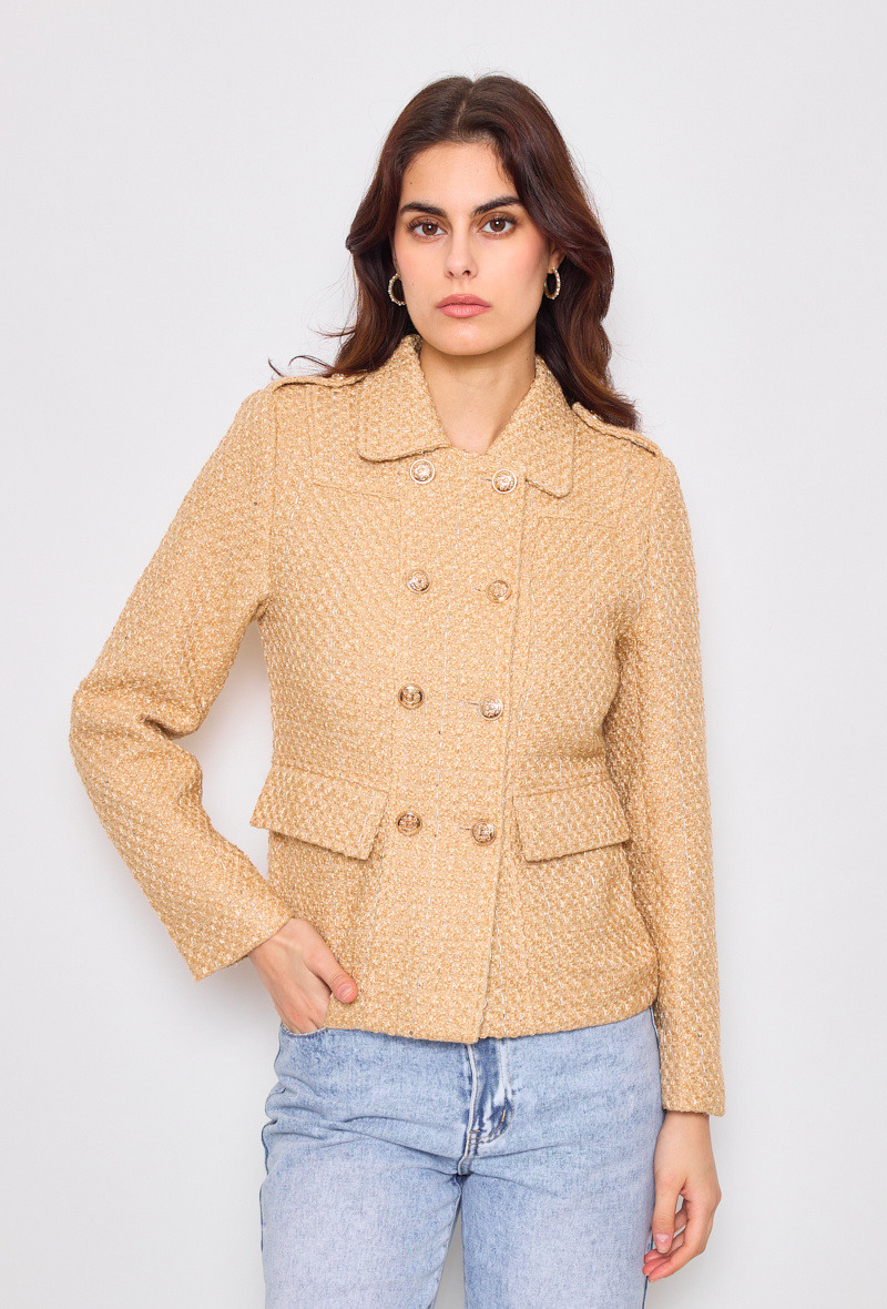 Wholesaler HF - Sequined tweed jacket