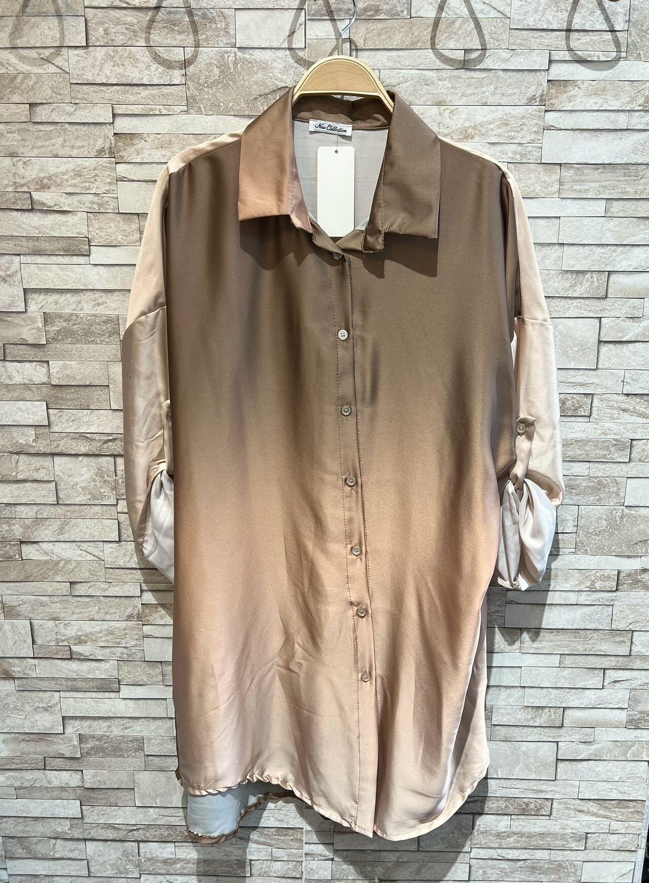 Wholesaler HJA diffusion - Degraded two -color shirt