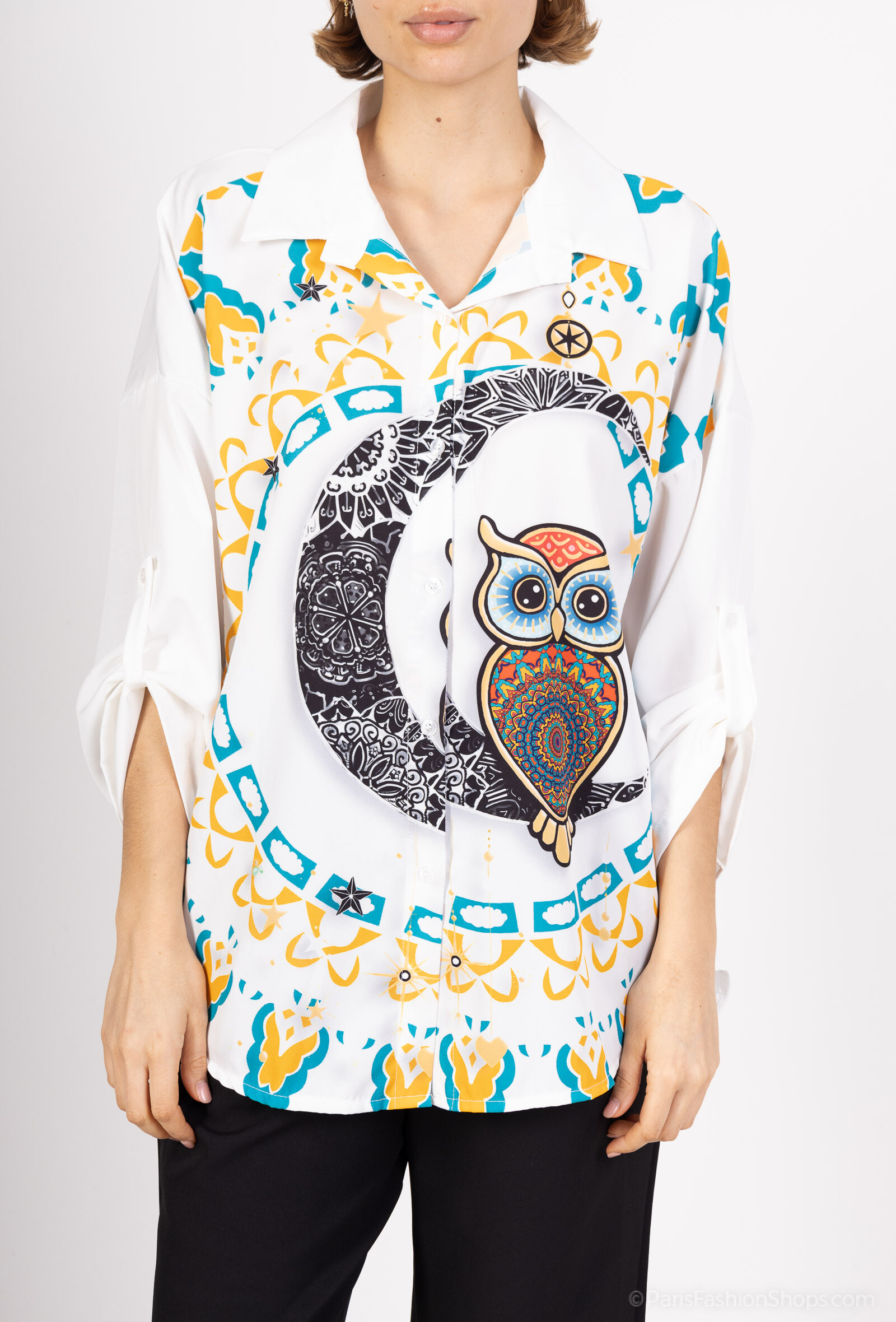 Wholesaler HJA diffusion - Flower and animal print shirt