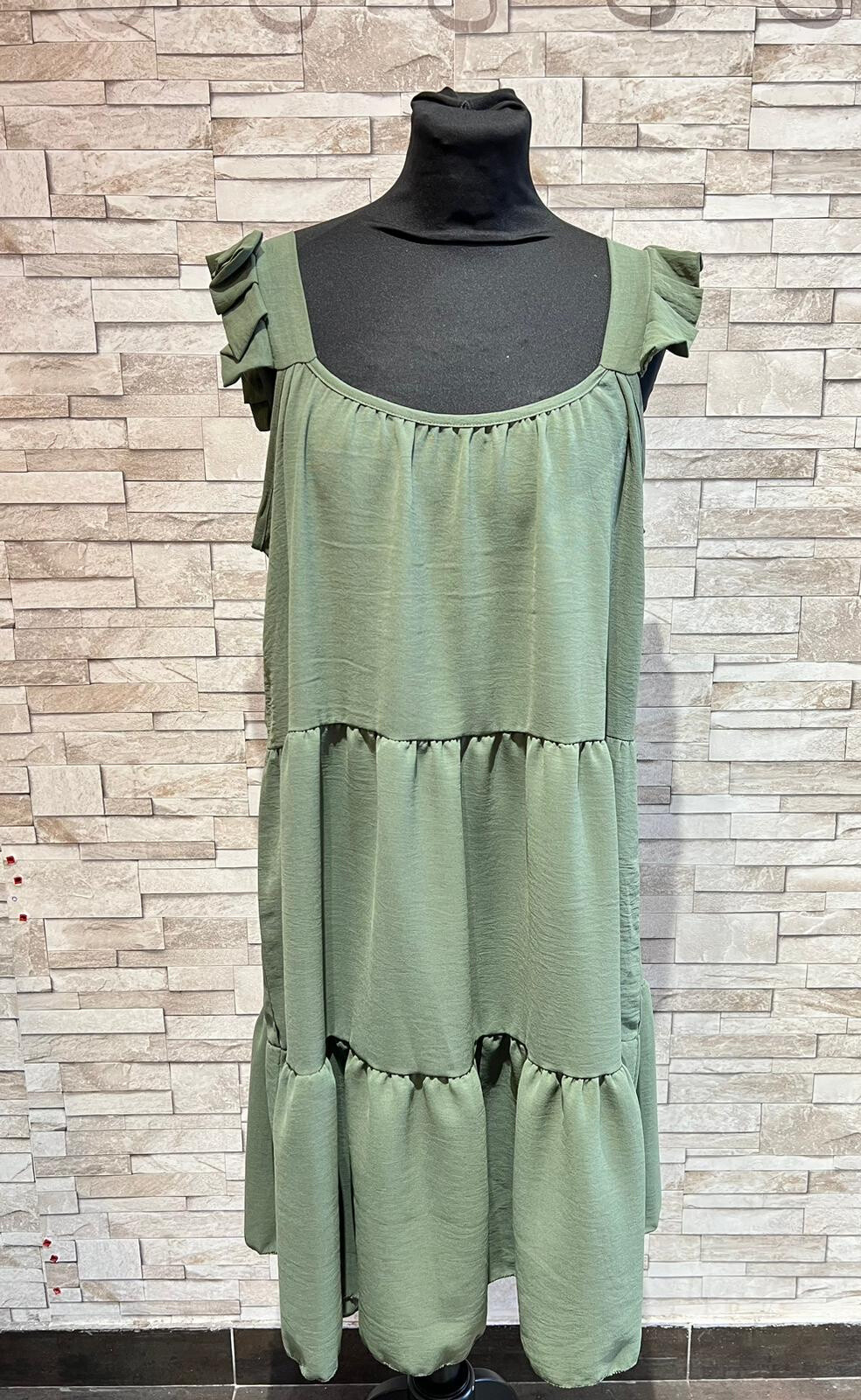Wholesaler HJA diffusion - Long ruffle sleeve dress