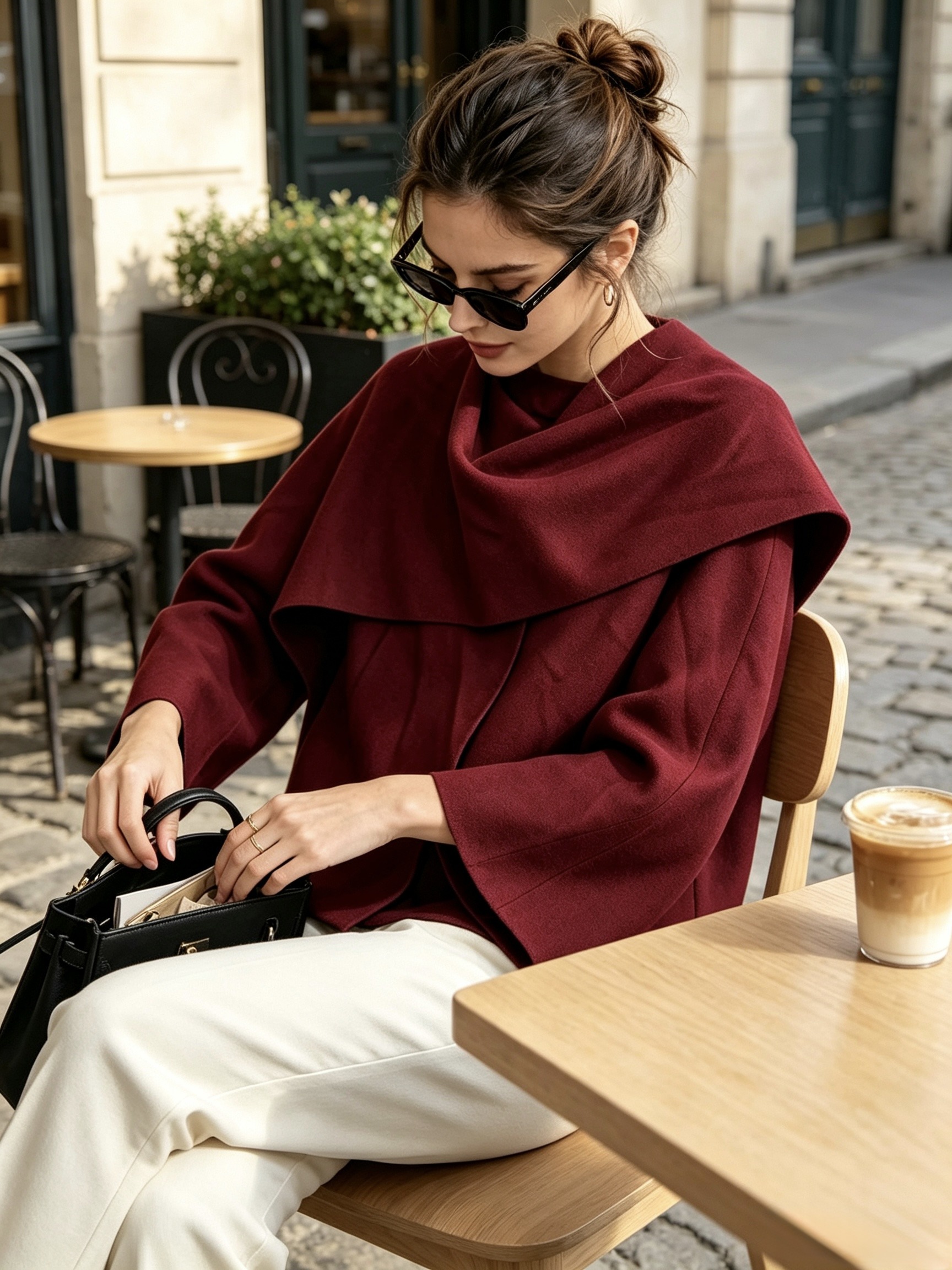 Grossiste HK&City - Cape écharpe intégré en TU Made in France