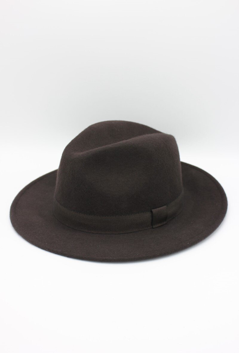 Grossiste Hologramme Paris - Chapeau Fedora en laine classique avec ruban