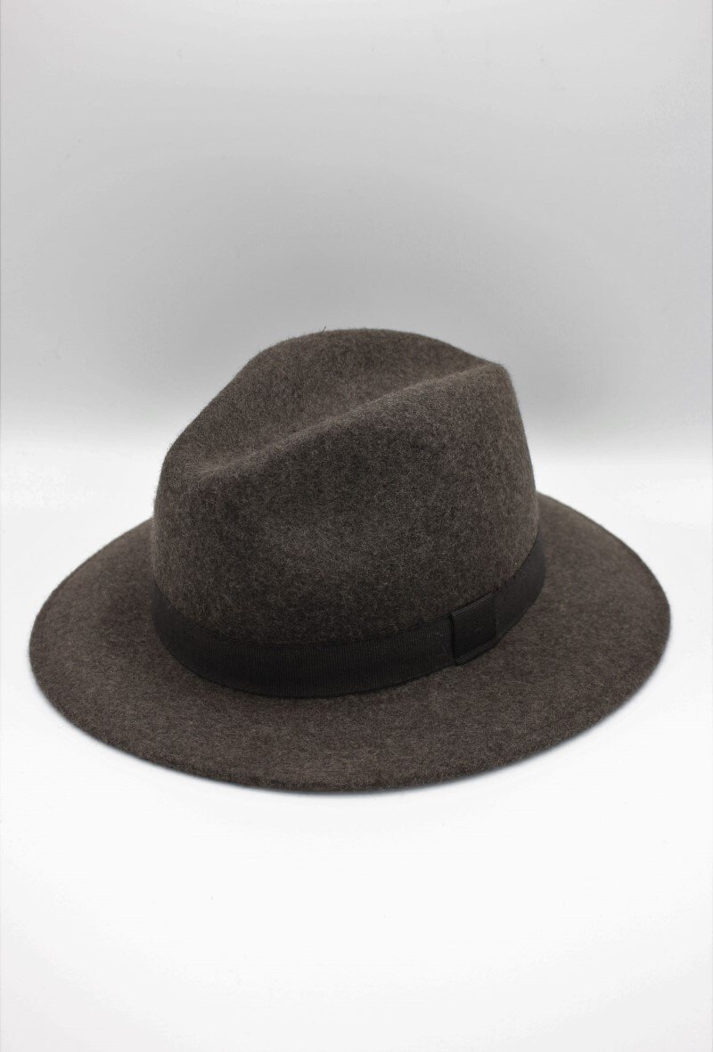 Grossista Hologramme Paris - Cappello Fedora classico in lana con nastro