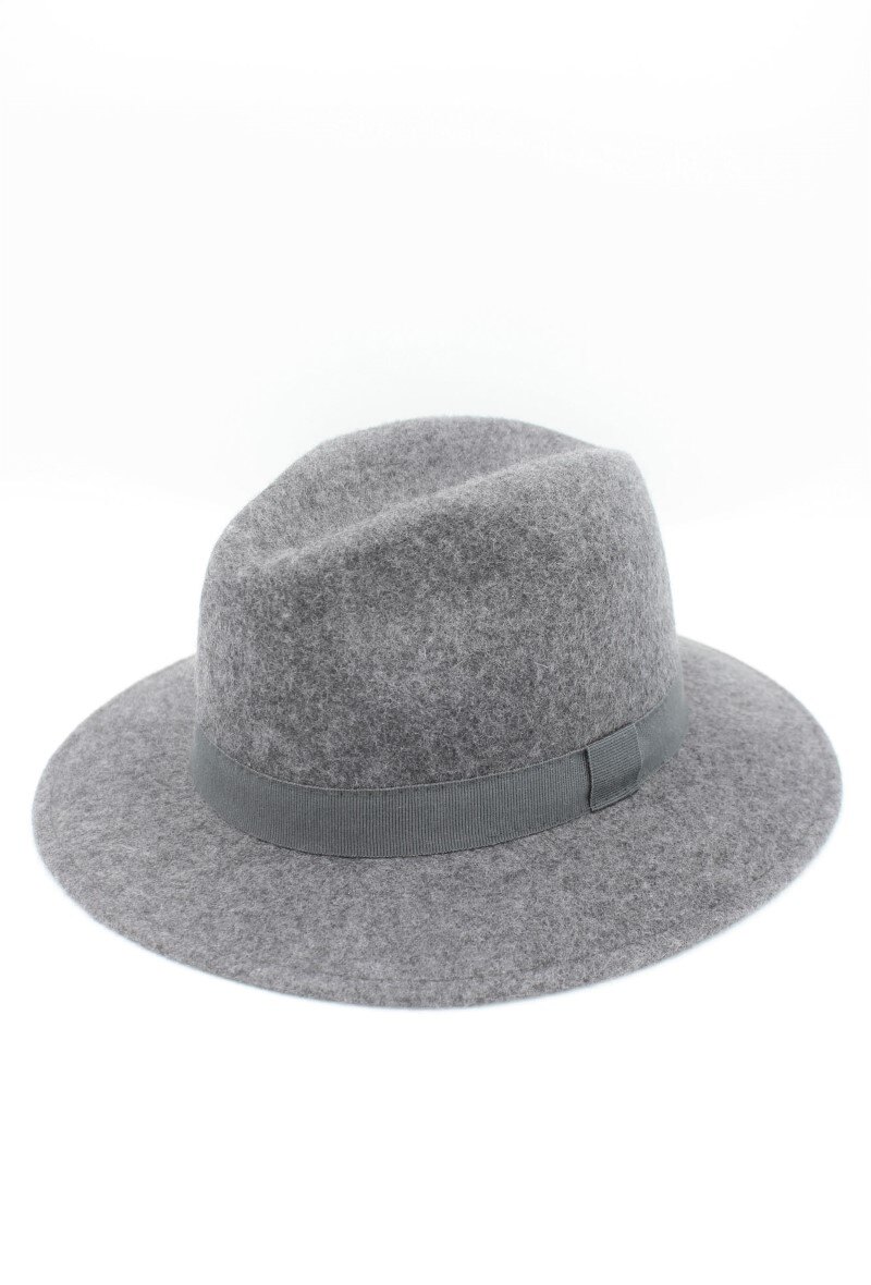 Grossiste Hologramme Paris - Chapeau Fedora en laine classique avec ruban