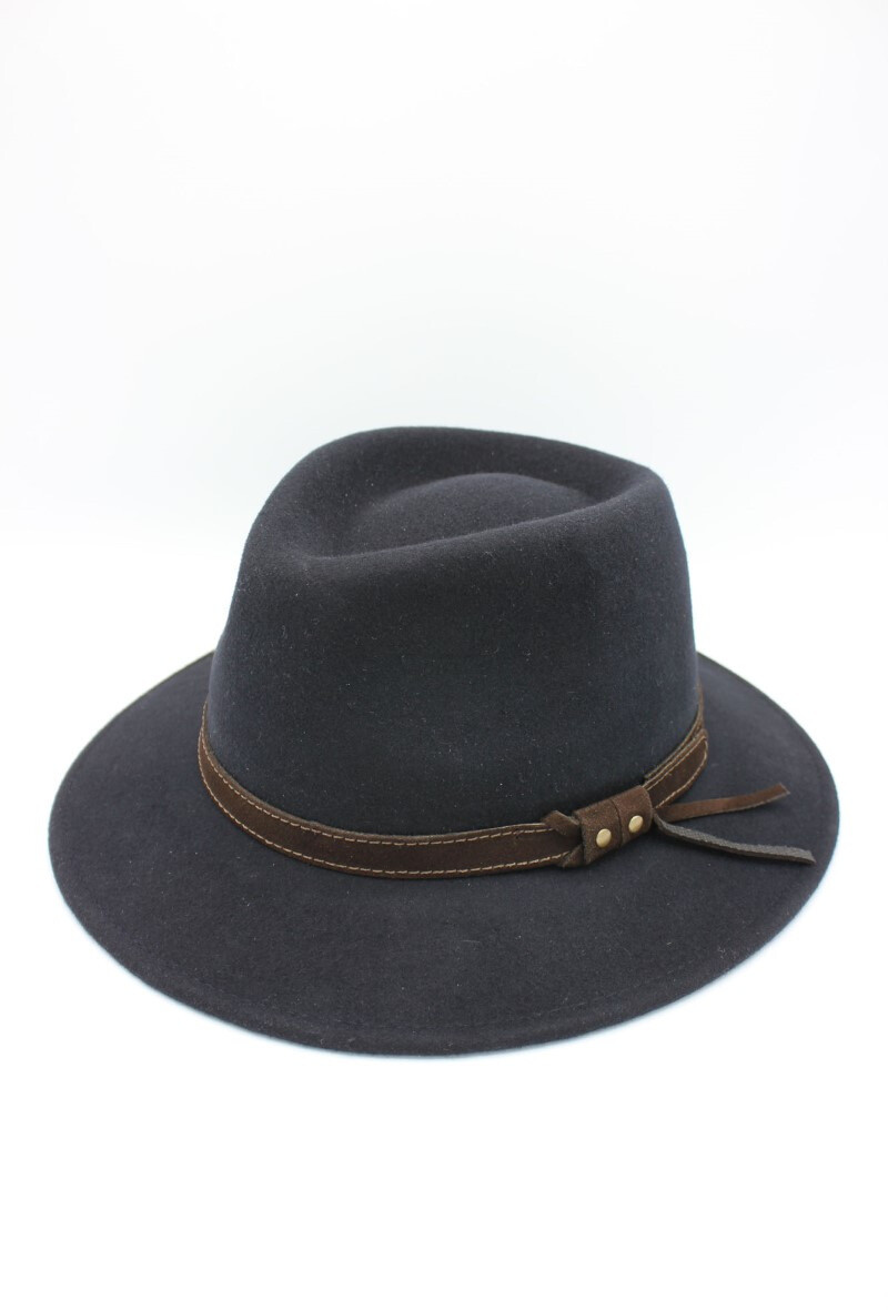 Mayorista Hologramme Paris - Sombrero italiano en lana pura impermeable crosable con cinturón