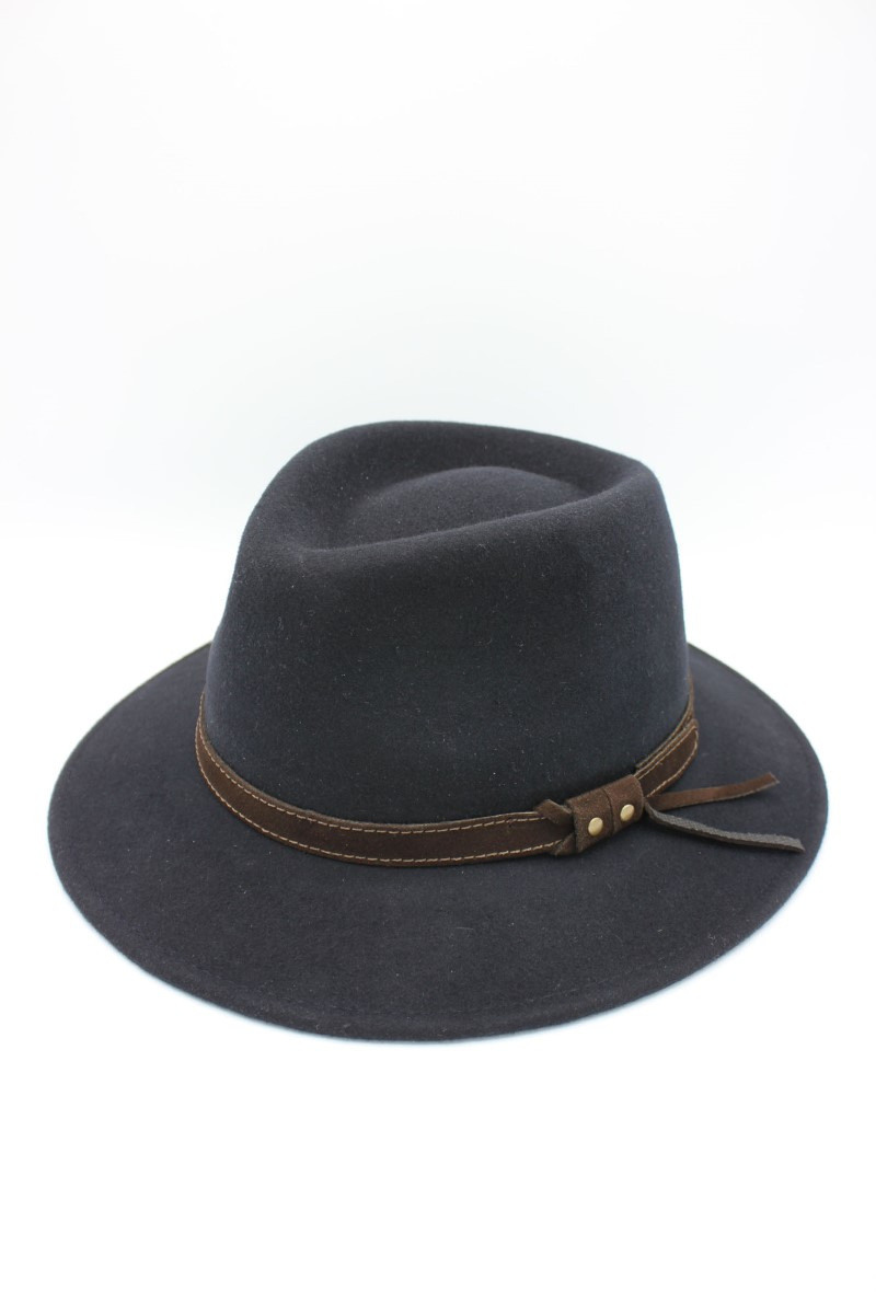 Wholesaler Hologramme Paris - Italian Hat in pure wool Waterproof Crushable with ribbon