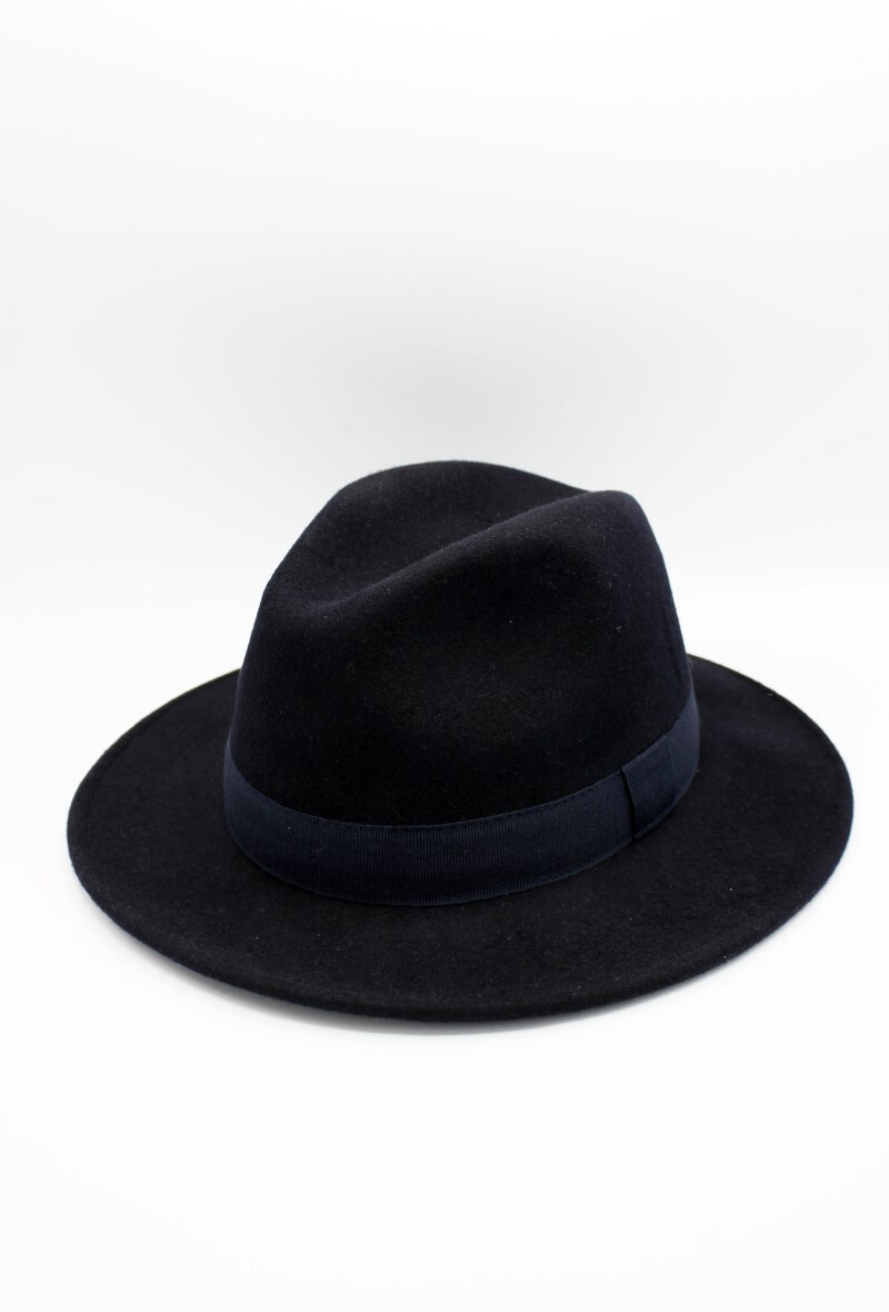 Grossiste Hologramme Paris - Chapeau Italien en pure laine Waterproof Crushable avec ruban