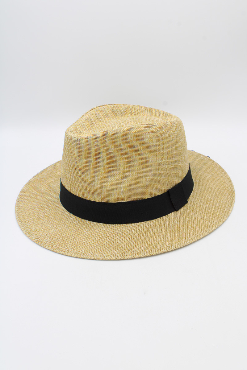 Wholesaler Hologramme Paris - Wide Grosgrain Polyester Hat Black