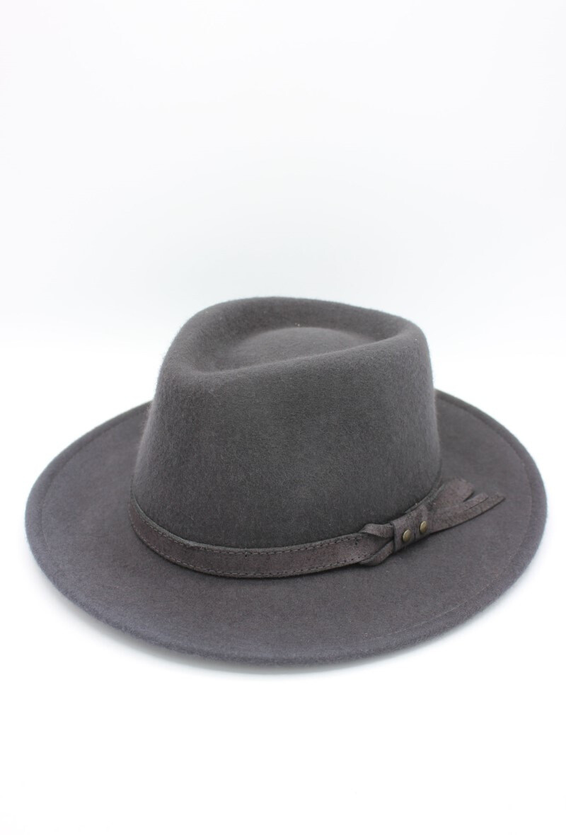 Mayorista Hologramme Paris - Sombrero italiano en lana pura impermeable crosable con cinturón