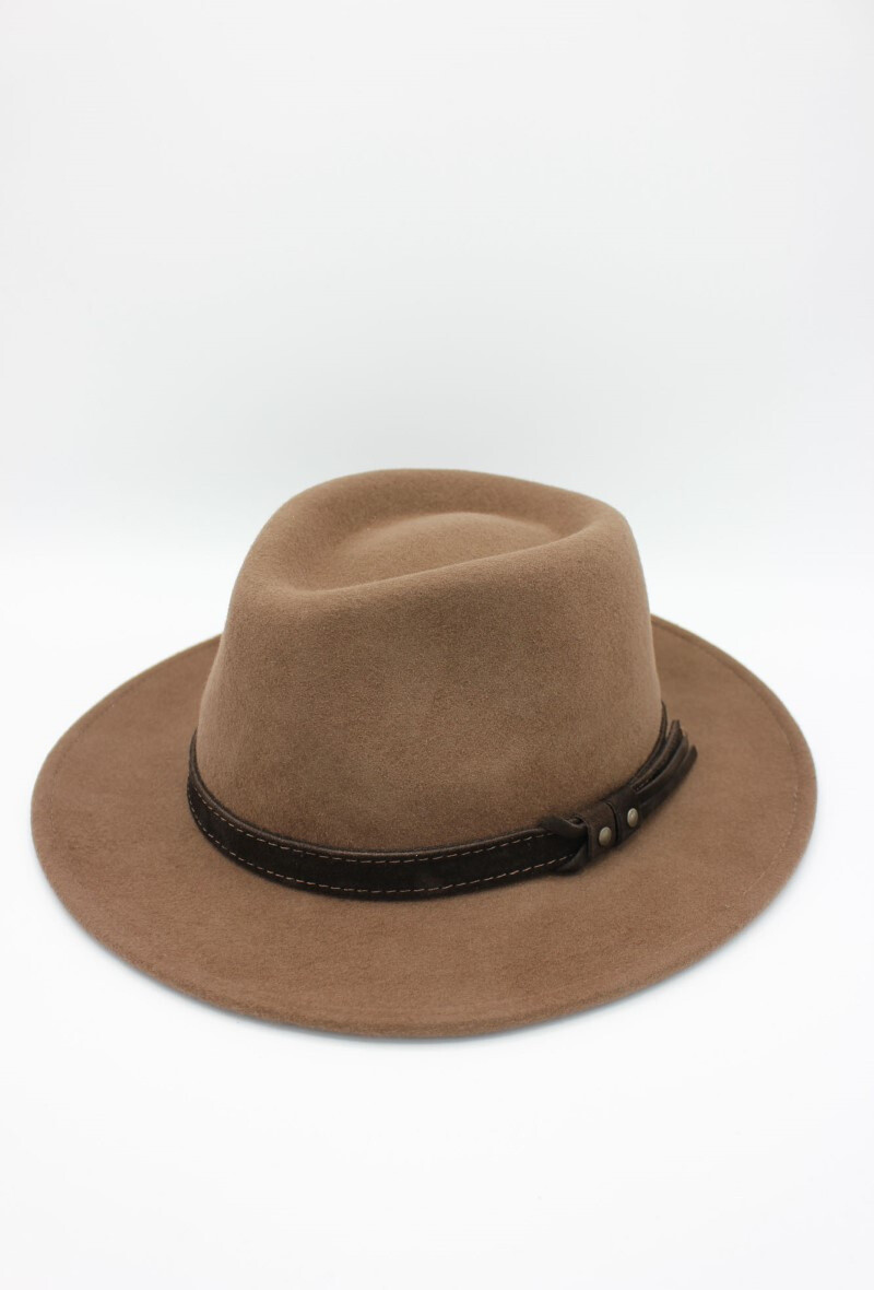 Mayorista Hologramme Paris - Sombrero italiano en lana pura impermeable crosable con cinturón
