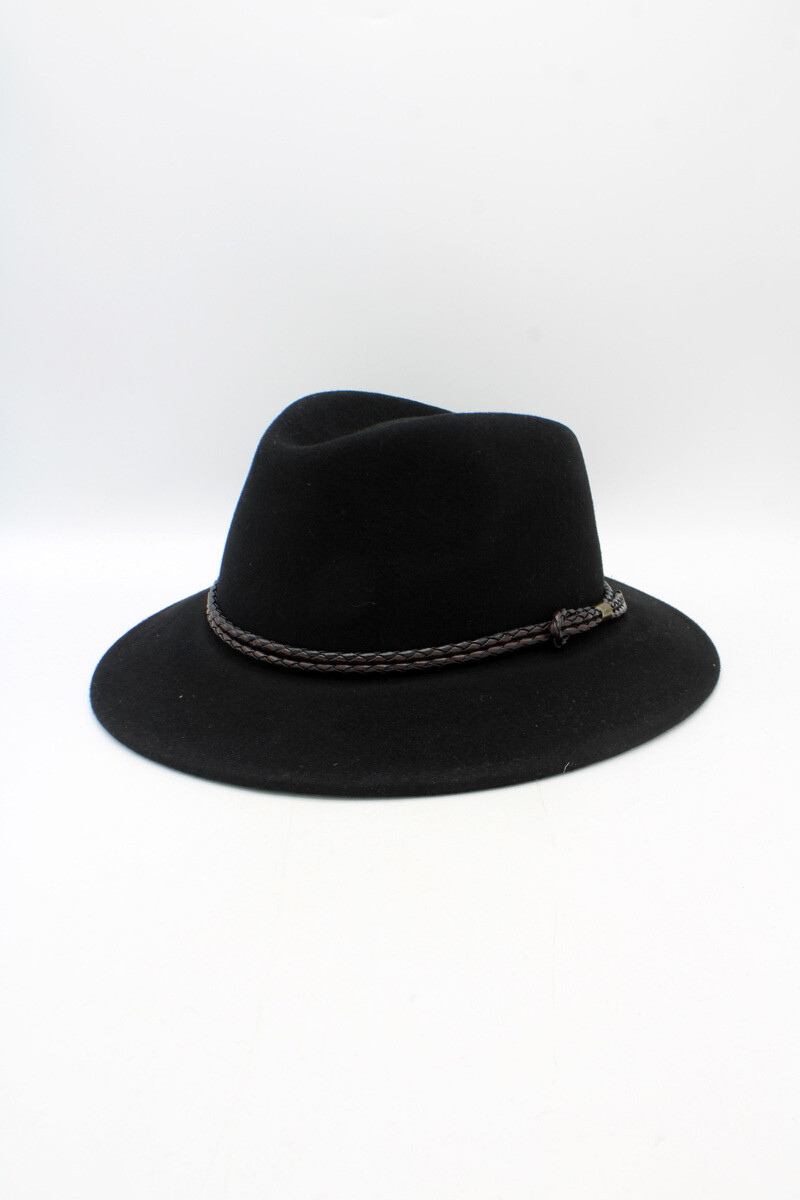Grossista Hologramme Paris - Cappello classico liscio con nastro intrecciato e impermeabile