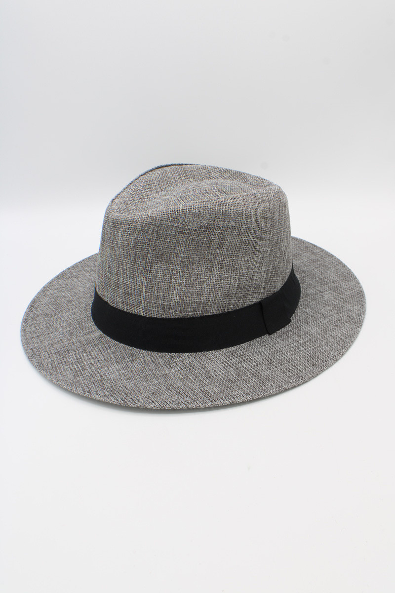 Wholesaler Hologramme Paris - Wide Grosgrain Polyester Hat Black