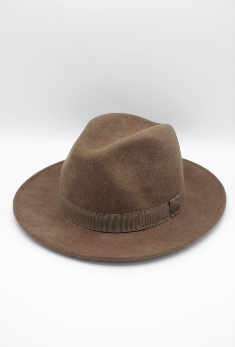 Mayorista Hologramme Paris - Fedora italiana en lana nueva. 01 Castor