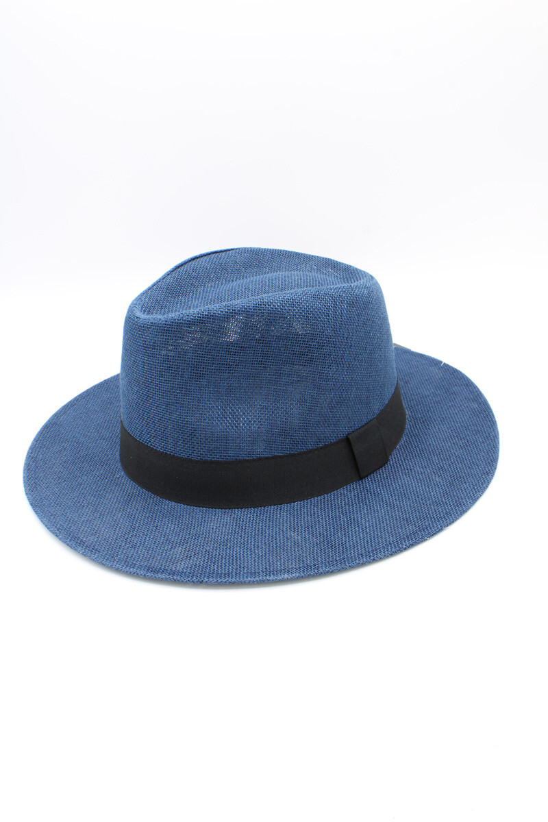 Grossiste Hologramme Paris - Chapeau large en Polyester Gros grain Noir