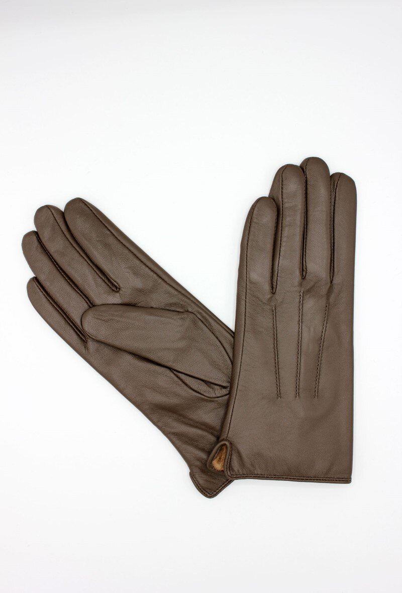 Grossiste Hologramme Paris - Gants en cuir Classique doublé Polaire
