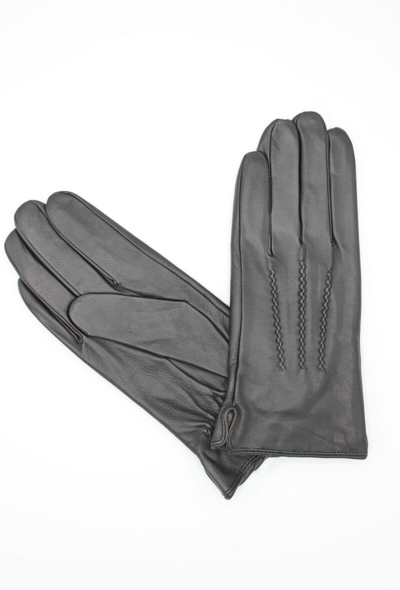 Mayorista Hologramme Paris - Guantes de cuero de cordero 100% con forro polar