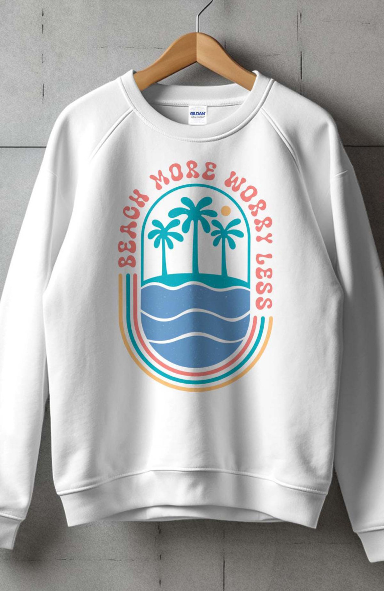 Wholesaler I.A.L.D FRANCE - Women's crew neck sweatshirt | Beach worry