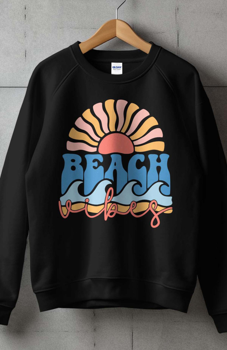 Grossiste I.A.L.D FRANCE - Sweat Femme Col Rond | Sun Beach vibes