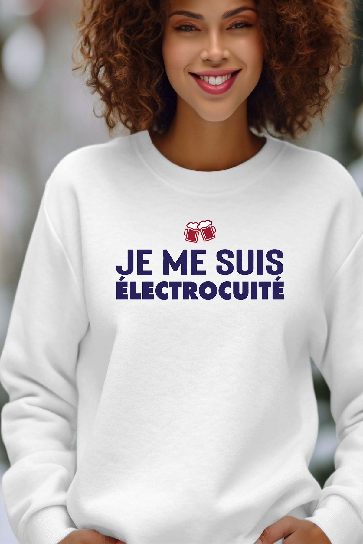 Grossiste I.A.L.D FRANCE - électrocuité - Sweat Col Rond Femme