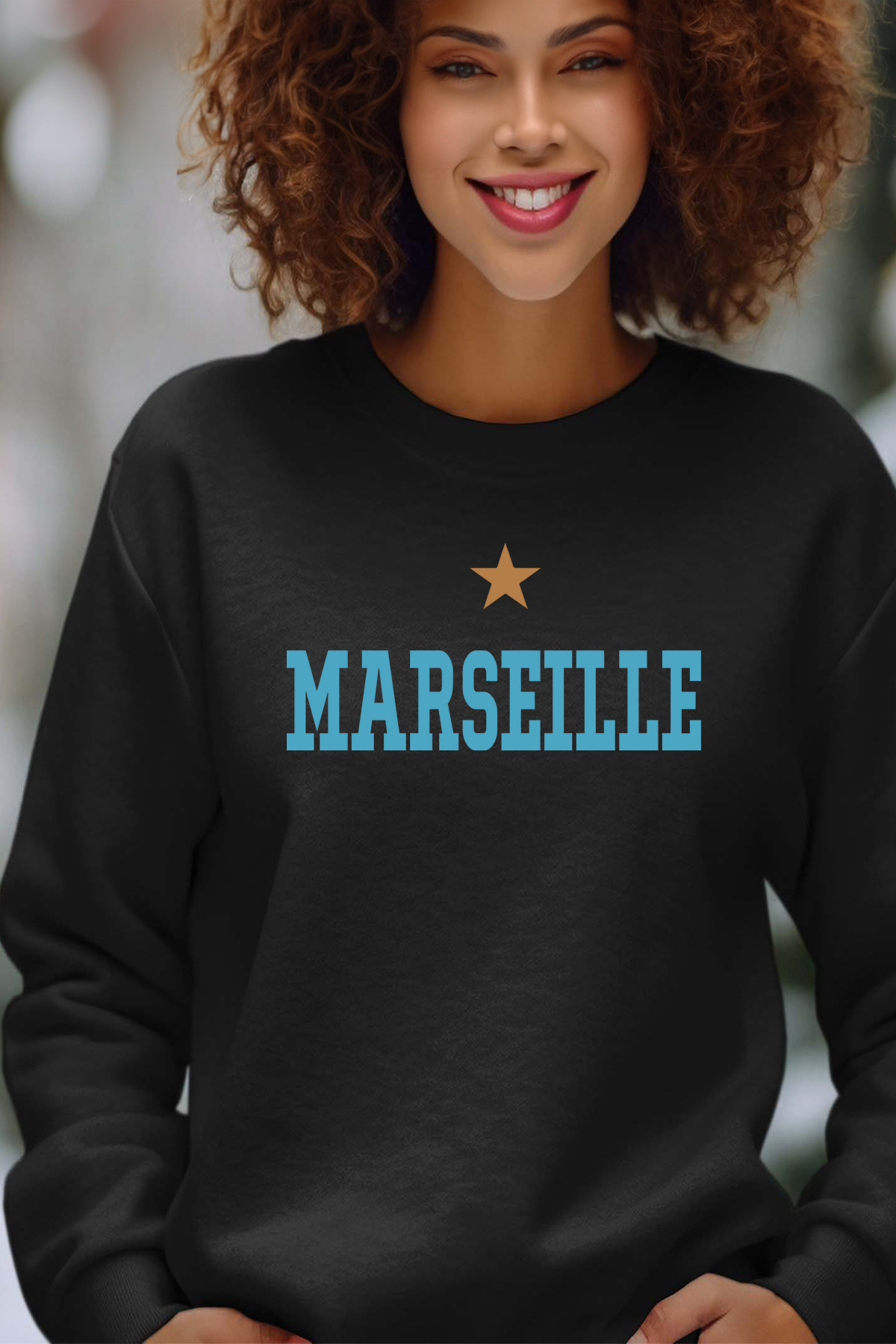 Grossiste I.A.L.D FRANCE - marseille 1 etoile - Sweat Col Rond Femme