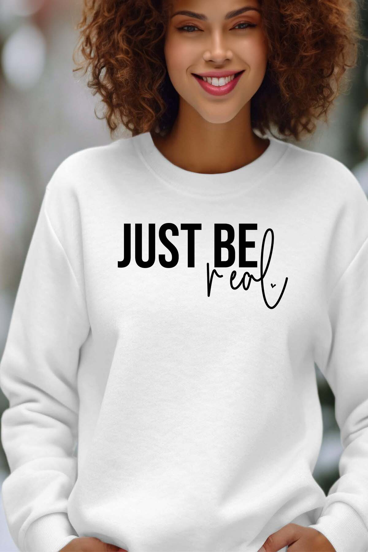 Grossiste I.A.L.D FRANCE - Just Be Real - Sweat Col Rond Femme