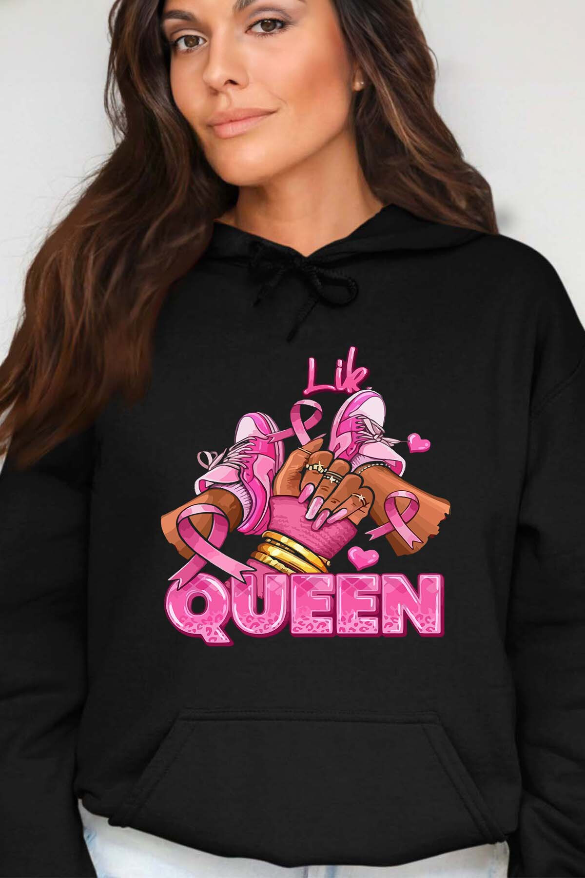 Wholesaler I.A.L.D FRANCE - Queen Sneakers - Woman's Hooded sweatshirt