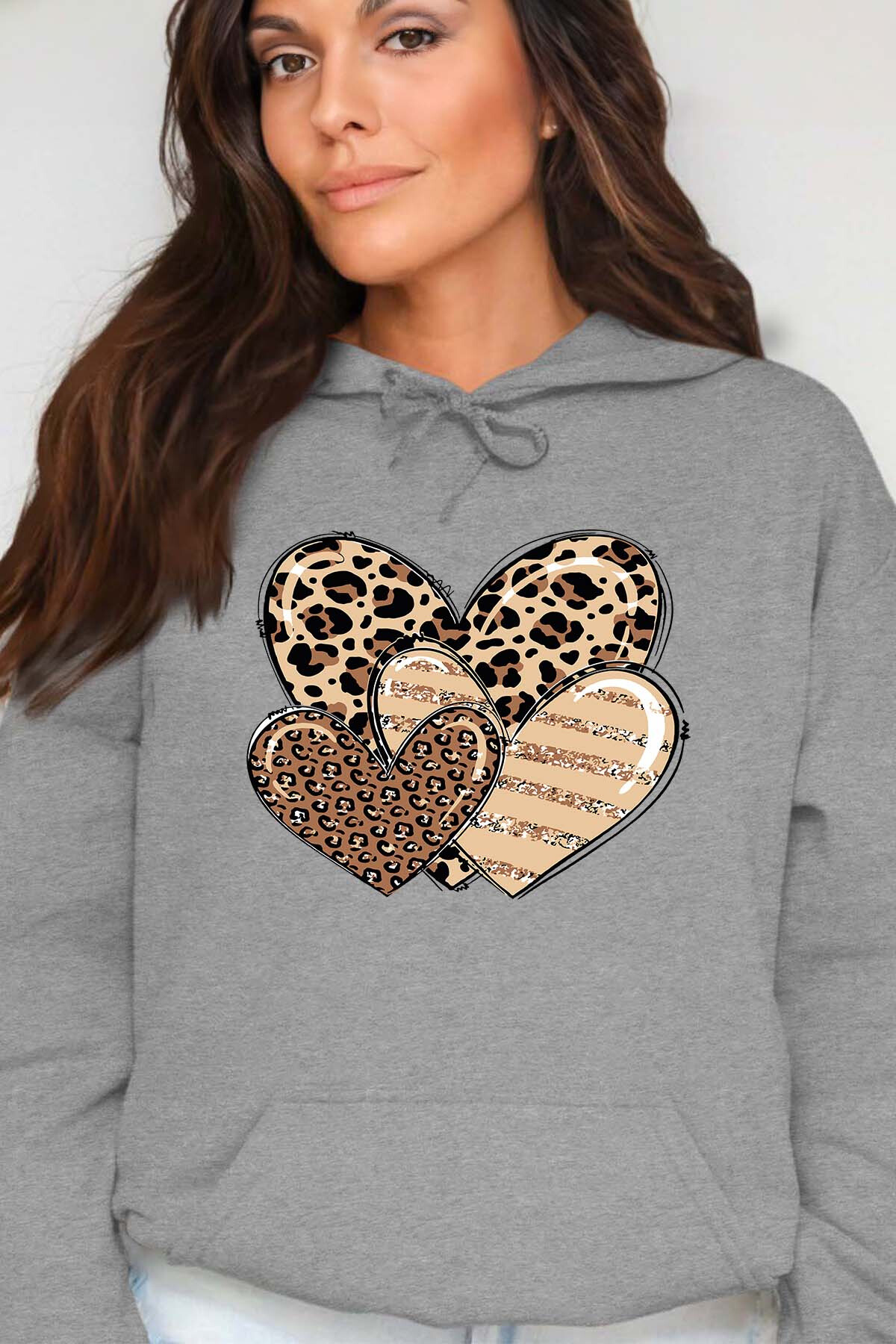 Wholesaler I.A.L.D FRANCE - Three coeurs leo - Woman's Hooded sweatshirt