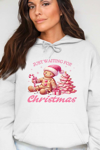 Grossiste I.A.L.D FRANCE - Waiting Pink Xmas - Sweat Capuche Femme Grossiste I.A.L.D FRANCE - Waiting Pink Xmas - Sweat Capuche Femme