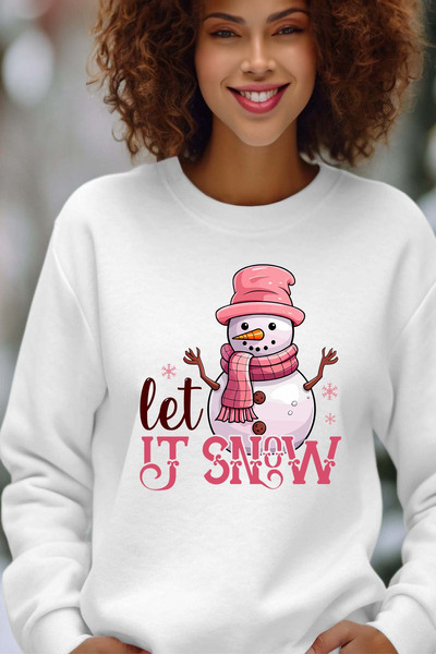 Grossiste I.A.L.D FRANCE - Snow bonhomme - Sweat Col Rond Femme Grossiste I.A.L.D FRANCE - Snow bonhomme - Sweat Col Rond Femme