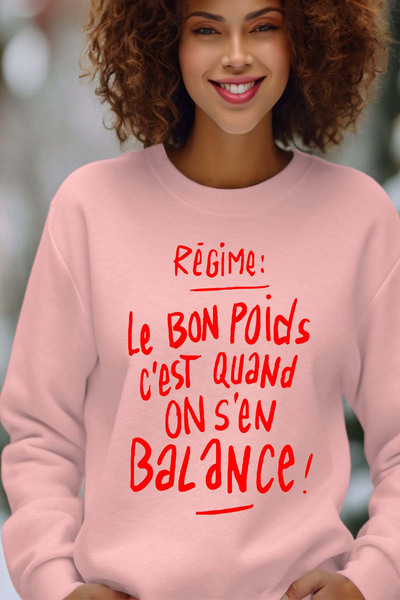 Grossiste I.A.L.D FRANCE - On s'en balance - Sweat Col Rond Femme Grossiste I.A.L.D FRANCE - On s'en balance - Sweat Col Rond Femme