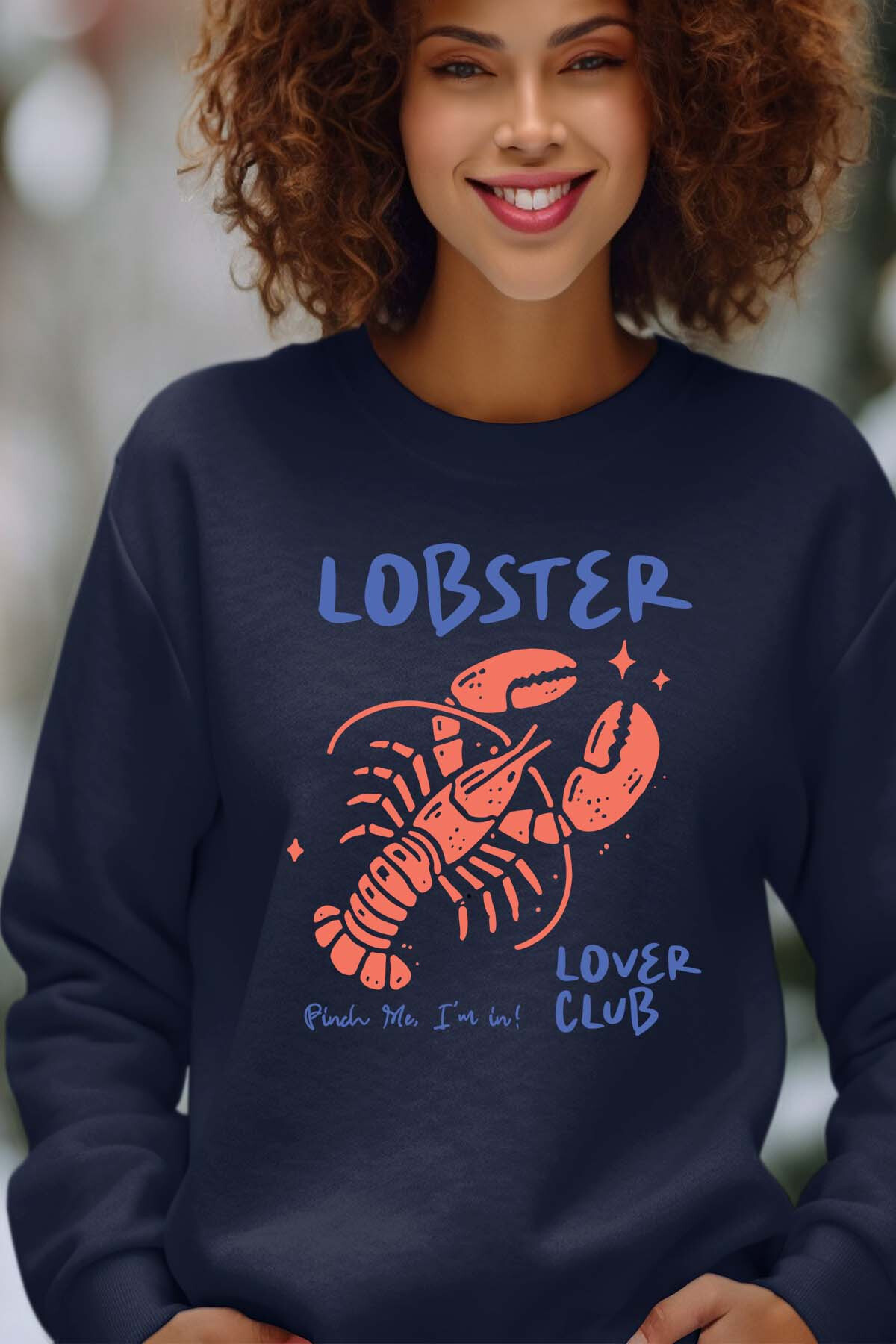 Großhändler I.A.L.D FRANCE - Hummerliebhaber - Rundhals-Sweatshirt Frau