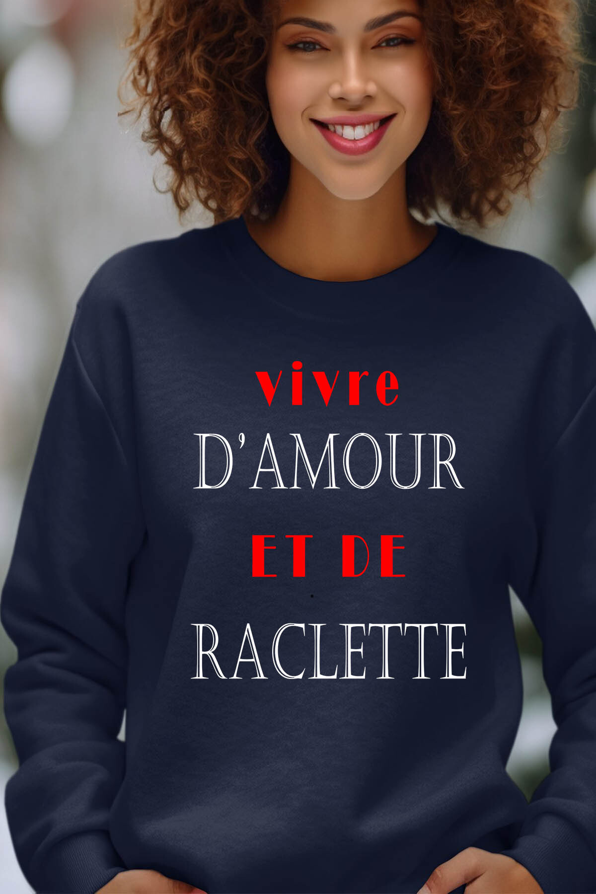 Wholesaler I.A.L.D FRANCE - Amour Raclette - Crewneck sweatshirt Woman