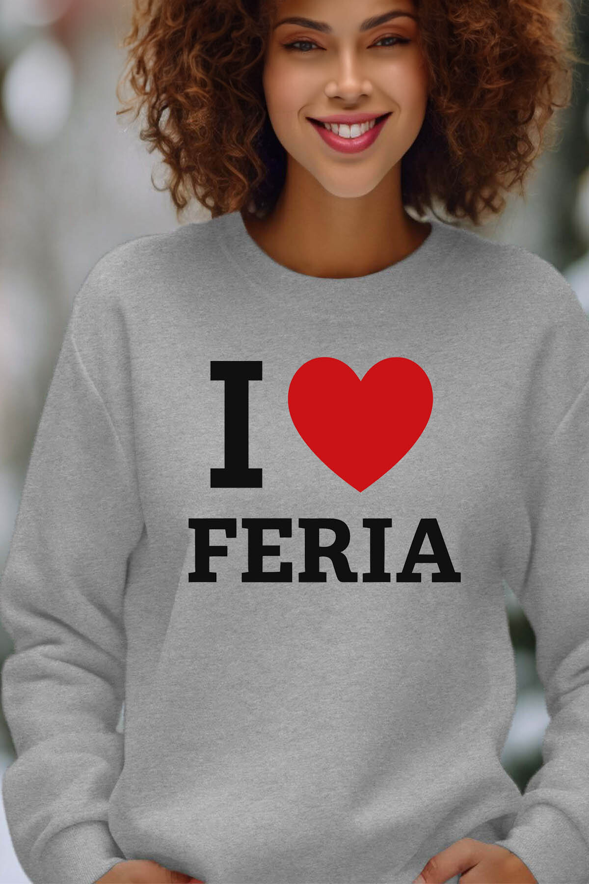 Mayorista I.A.L.D FRANCE - Amo feria - sudadera de cuello redondo para mujeres