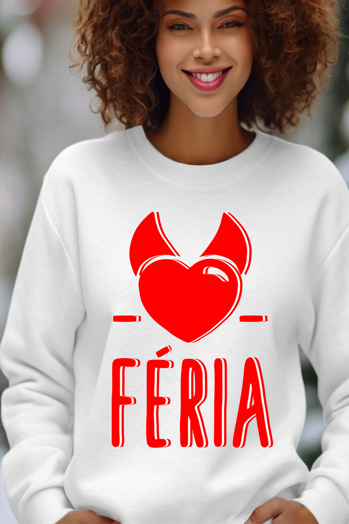 Großhändler I.A.L.D FRANCE - Feria Corne - Damens runder Nacken -Sweatshirt