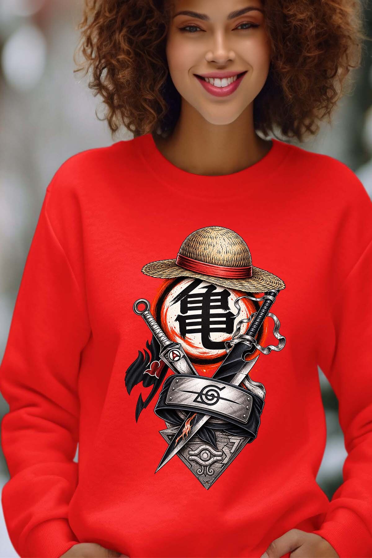 Grossista I.A.L.D FRANCE - Felpa girocollo donna - Potere Anime Top