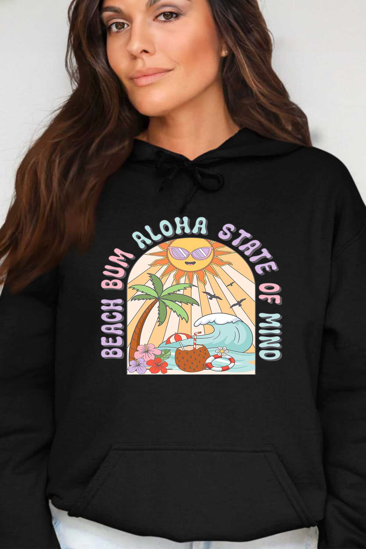 Großhändler I.A.L.D FRANCE - Beach bum aloha - Sweatshirt Rundhalsausschnitt Frau