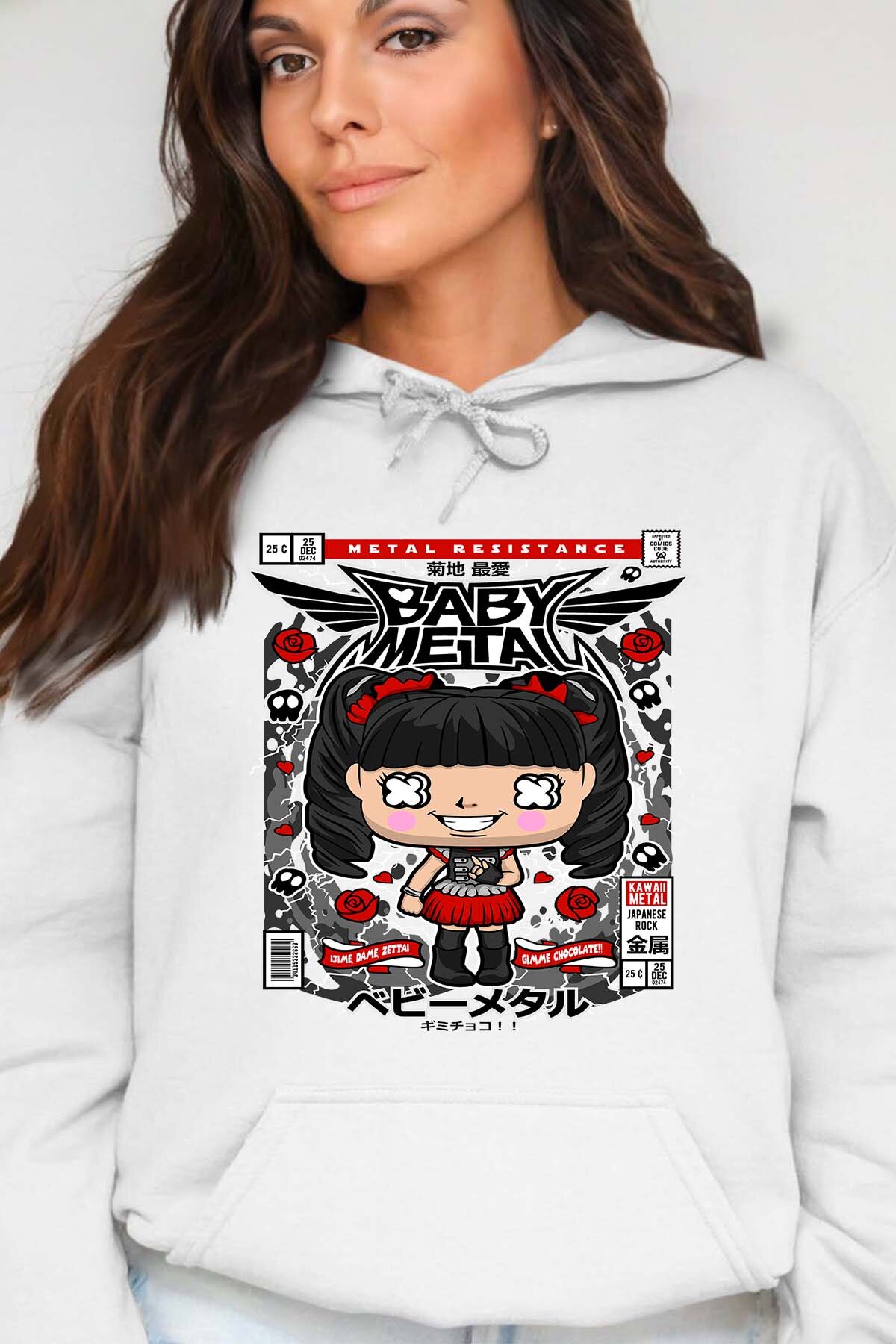 Grossista I.A.L.D FRANCE - Funko Baby Metal - Felpa con cappuccio Donna