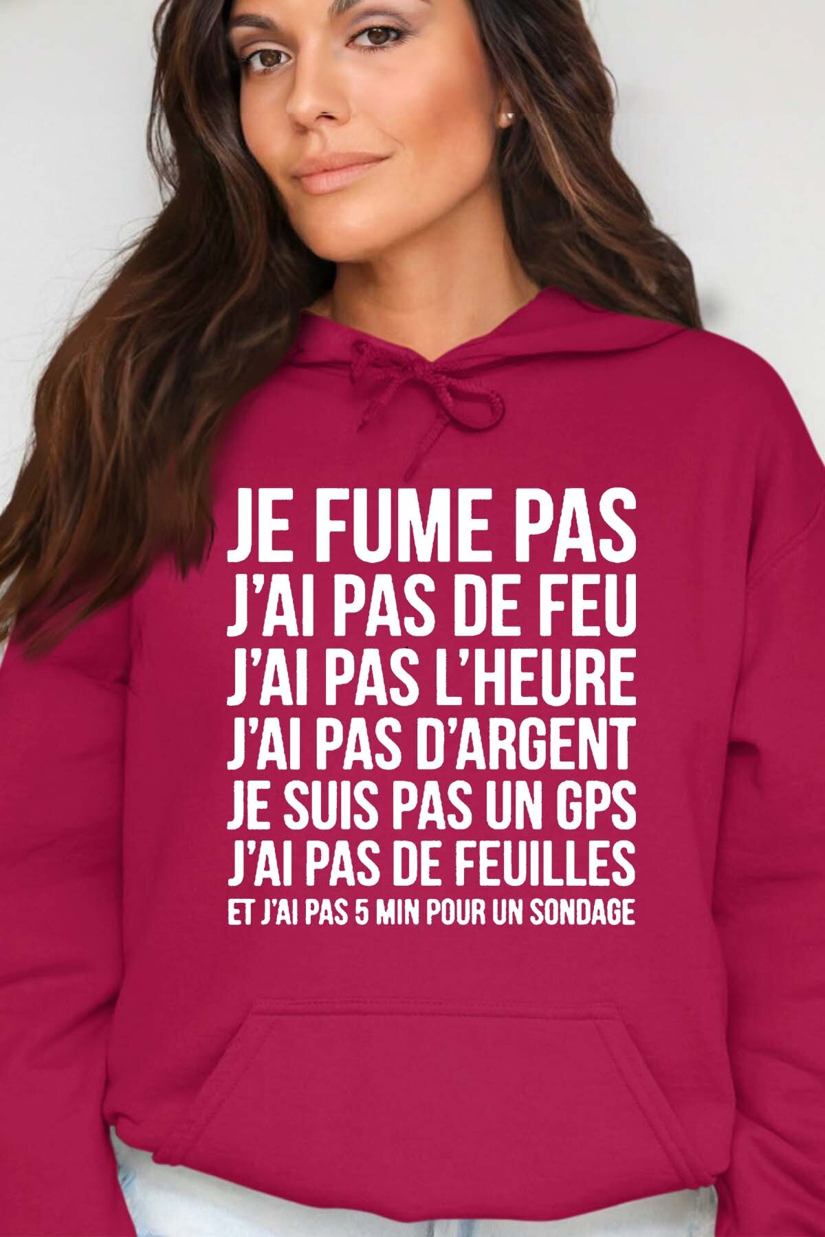 Grossiste I.A.L.D FRANCE - Fume pas de feu - Sweat Capuche Femme