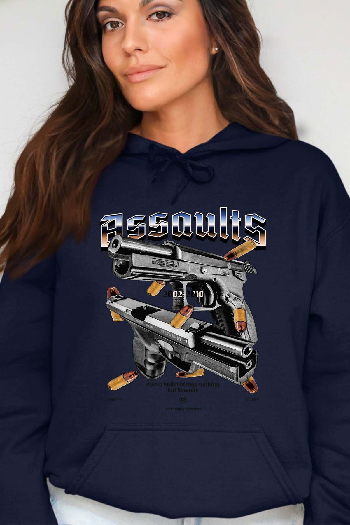 Wholesaler I.A.L.D FRANCE - Gun Graphic-kamel-khedimallah - Hooded sweatshirt Woman