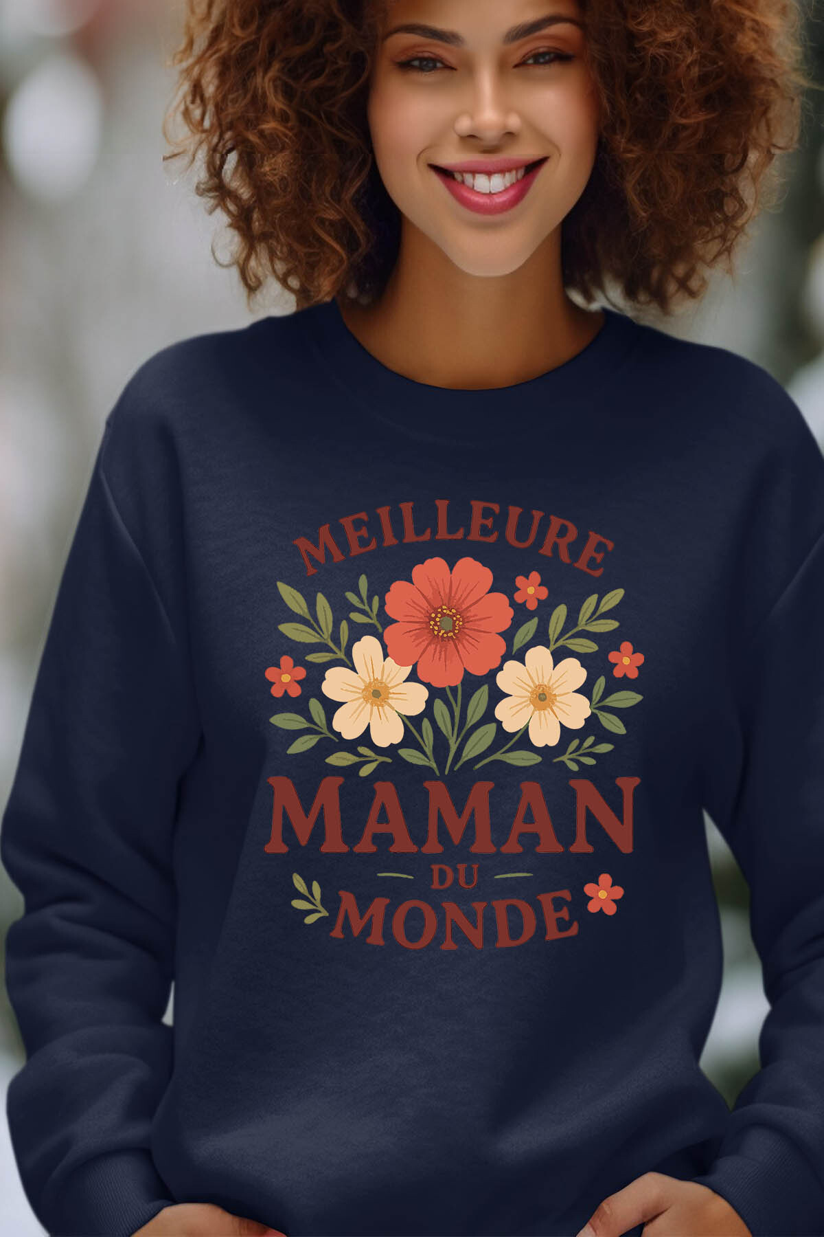Grossista I.A.L.D FRANCE - World Mom - Women's Round Neck Felpa
