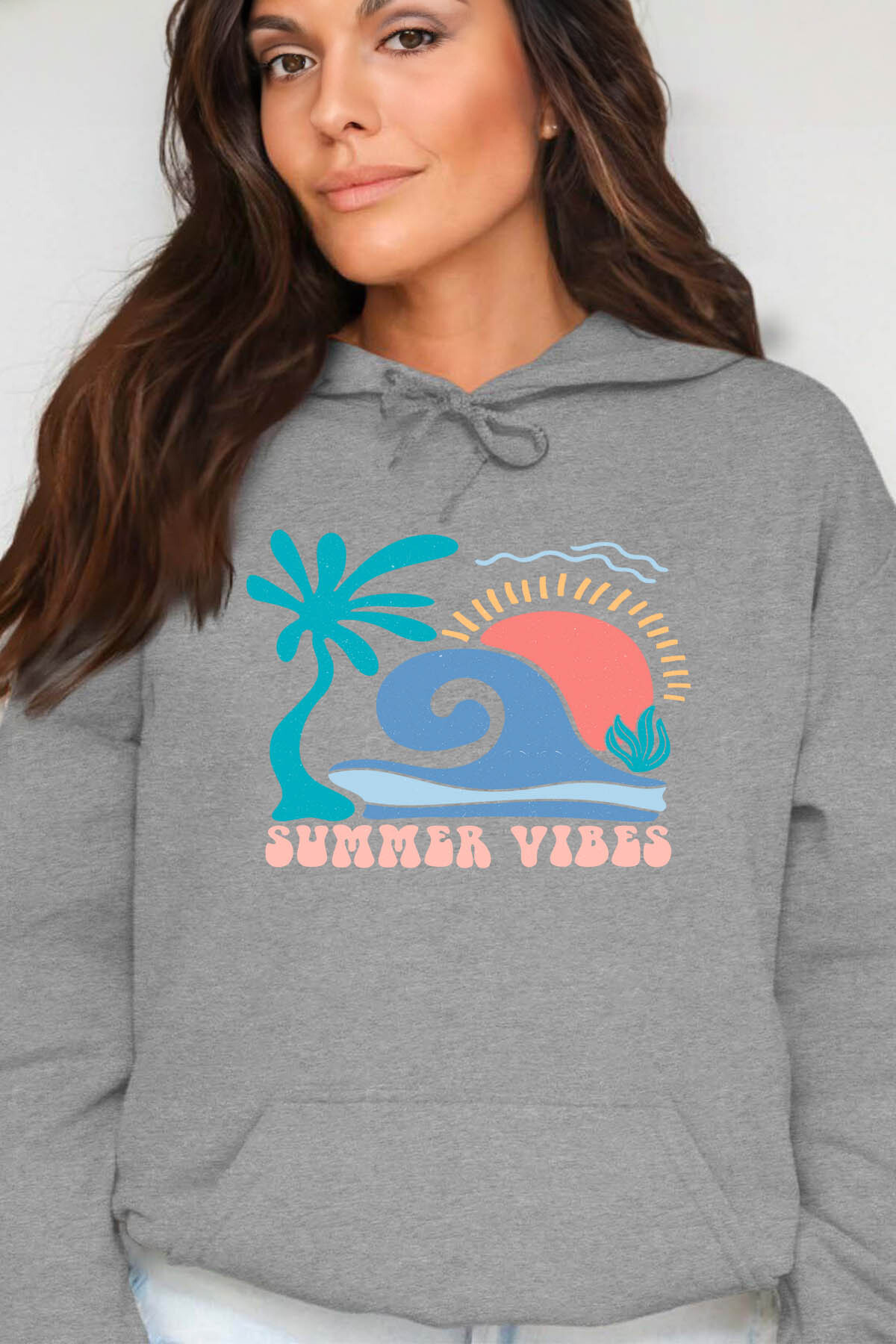 Grossiste I.A.L.D FRANCE - Summer vibes - Sweat Capuche Femme