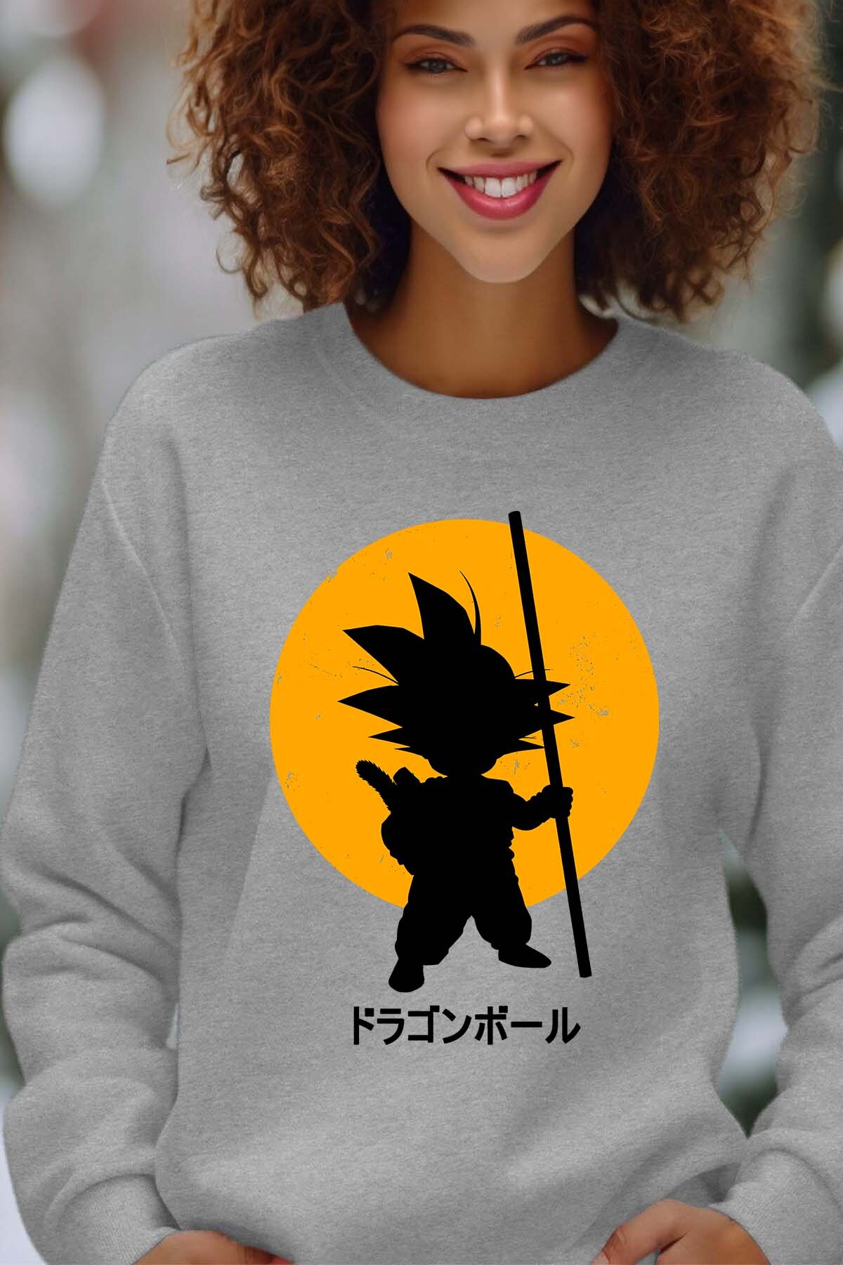Grossiste I.A.L.D FRANCE - DBZ petit goku - Sweat Col Rond Femme
