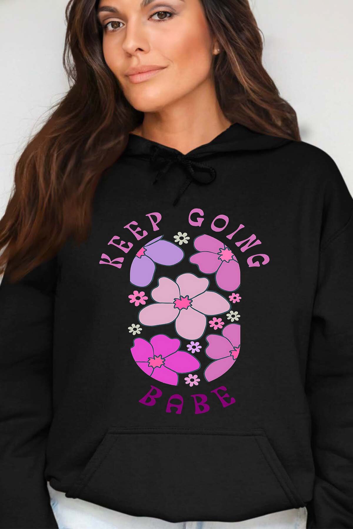 Wholesaler I.A.L.D FRANCE - flower Hustle - Hooded sweatshirt Woman