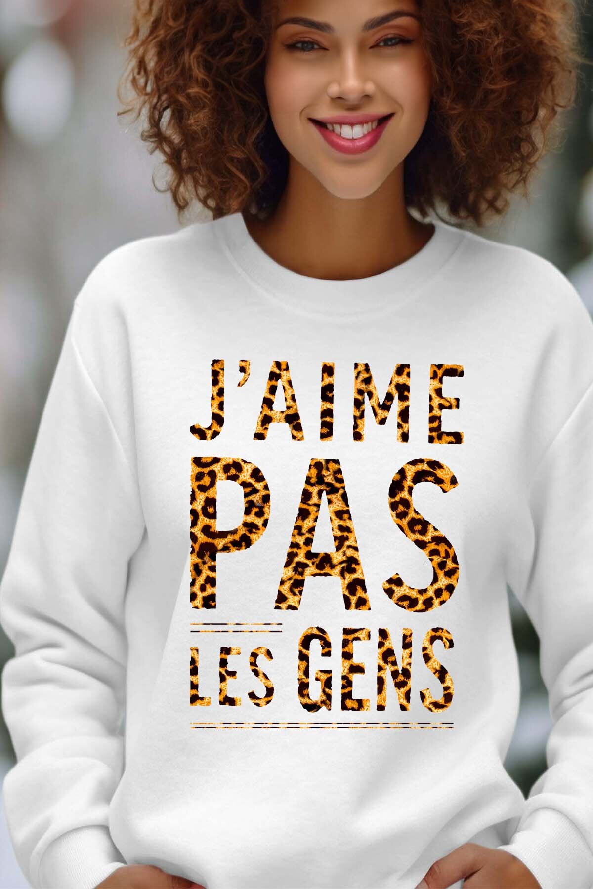 Grossiste I.A.L.D FRANCE - Social Nope - Sweat Col Rond Femme